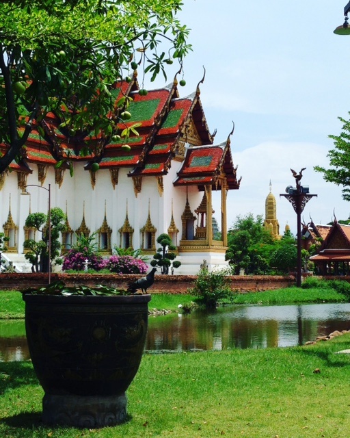 IMG_1849 Traditional Thai temple with garden and water feature