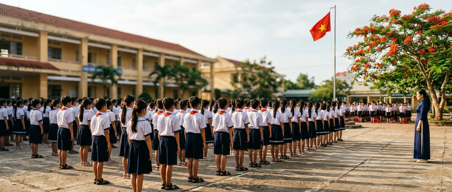 Teaching English in Vietnam — students in class